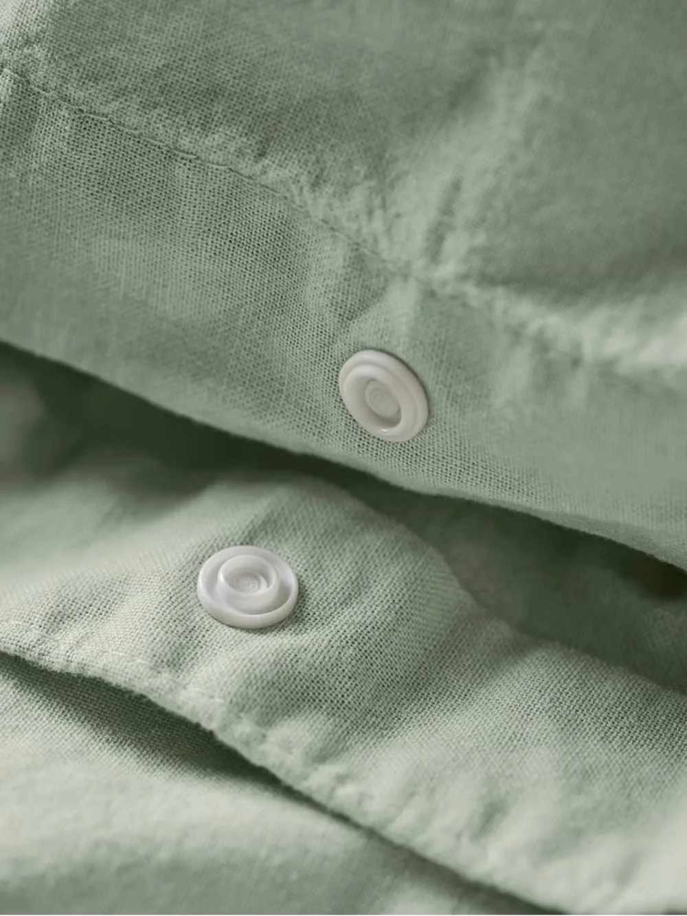 Sage Green Cotton Duvet Set - Queen/Full
